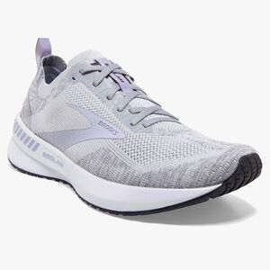 Brooks Womens 8.5 Bedlam Gray Running Shoe Athletic Training Flyknit Gym